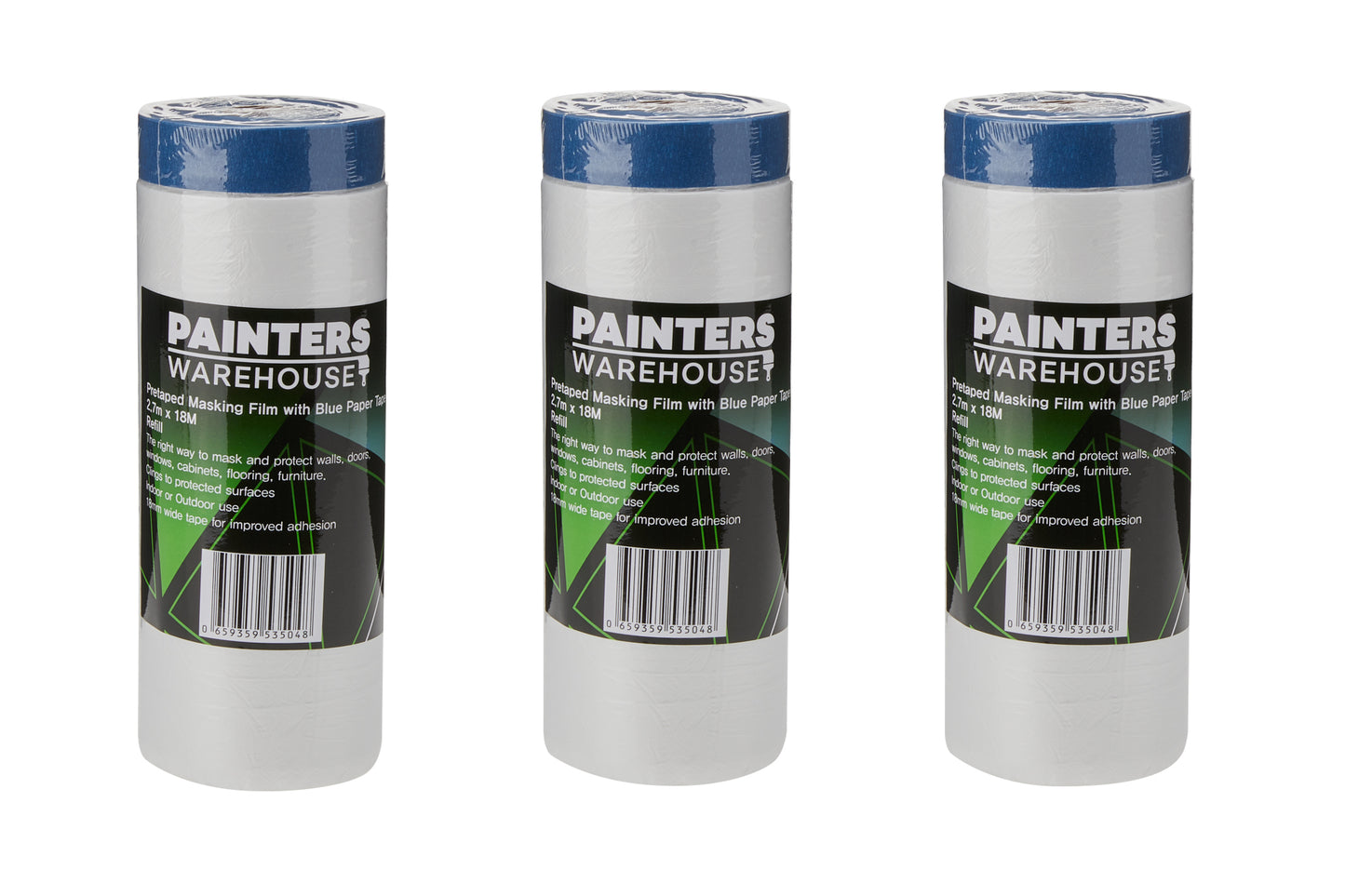 Pre-Taped Masking Film Refill 2.7m x 18M