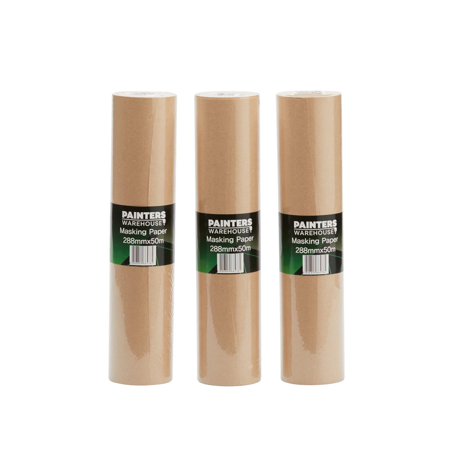 Painters Warehouse Masking Paper 288mm x 50M to protect surface areas from paint overspray